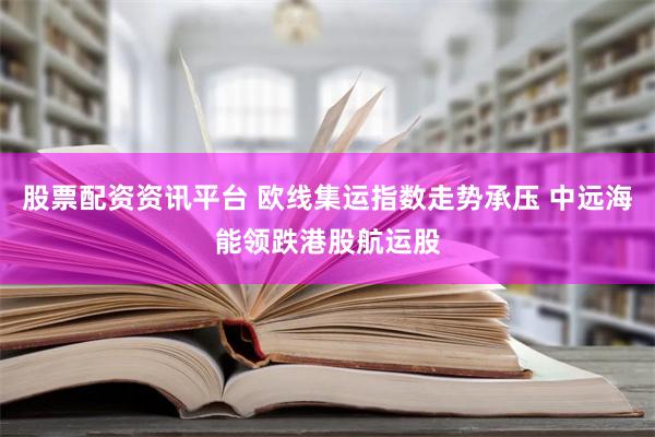 股票配资资讯平台 欧线集运指数走势承压 中远海能领跌港股航运股